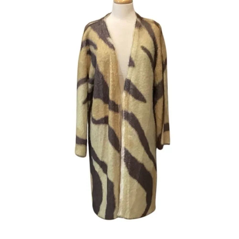 POL Open Animal Print Cadigan Size Small